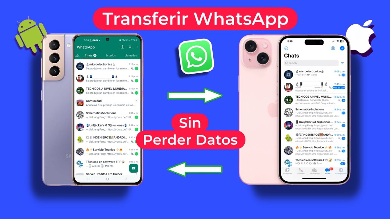 Transfiere WhatsApp de Android a iPhone sin perder chats 2 transfiere whatsapp de android a iphone sin perder chats
