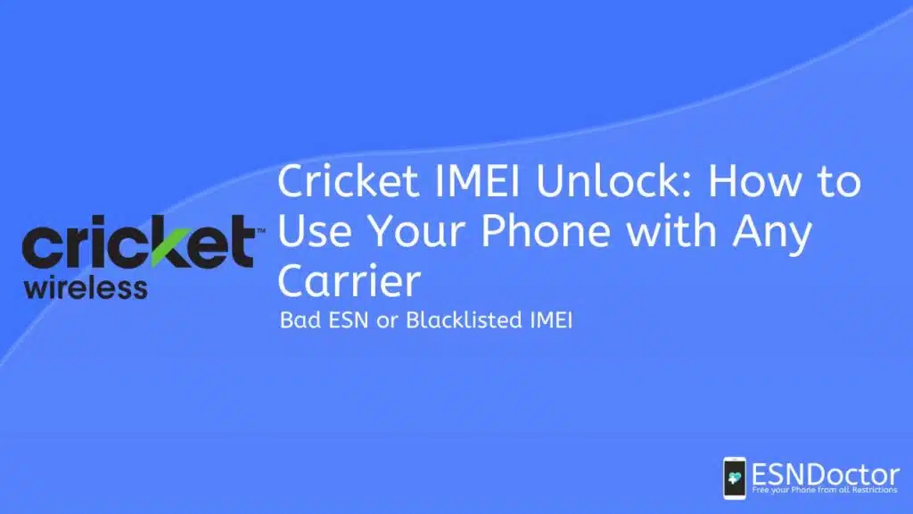 unlock cricket icon 5 descubre el secreto del imei