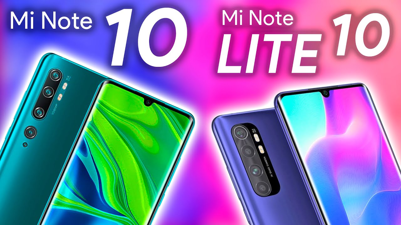 xiaomi mi 10 lite vs mi note 10 lite cual elegir